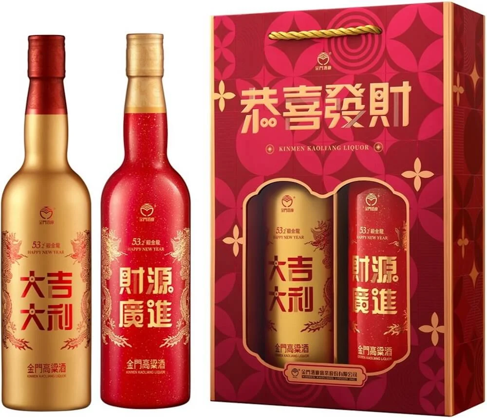 金高雙色紅包酒禮盒（0.6l；2入）